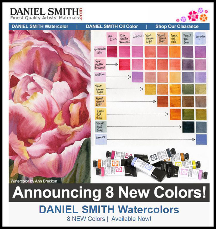 8 new colors by Daniel Smith