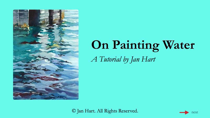 Audio Informational Slideshow - On Painting Water - Image 2