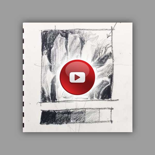 Watercolor Video - The Blue Leaves Part 1